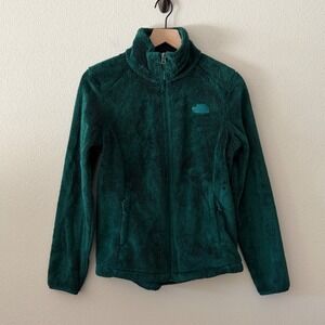 THE NORTH FACE Womens Fleece Jacket‎ Gorpcore Hiking Cozy Outdoor Size S Green